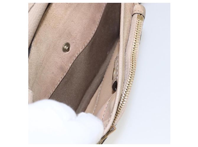 Chloé Borsa a Mano in Pelle Chloe Elsie 2 in 1 Beige Oro Auth BA9166 D'oro - vista 23
