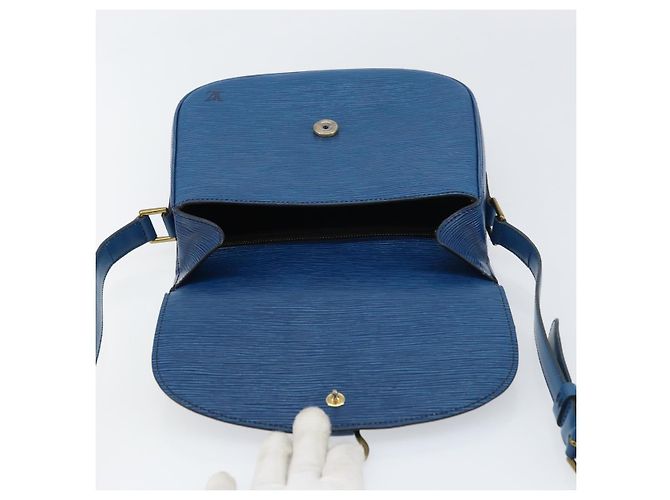 LOUIS VUITTON Borsa a Spalla Epi Saint Cloud GM Blu Toledo M52195 LV Auth BA9150 - vista 19