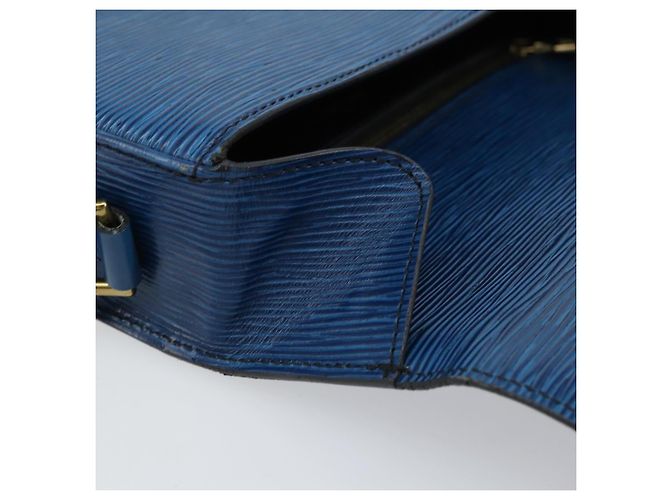 LOUIS VUITTON Borsa a Spalla Epi Saint Cloud GM Blu Toledo M52195 LV Auth BA9150 - vista 21