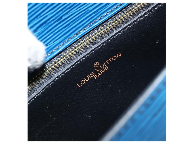 LOUIS VUITTON Borsa a Spalla Epi Saint Cloud GM Blu Toledo M52195 LV Auth BA9150 - vista 22