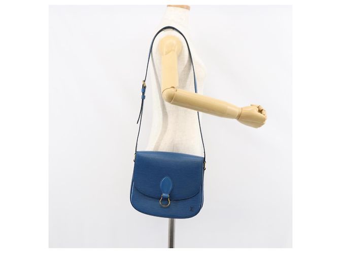 LOUIS VUITTON Borsa a Spalla Epi Saint Cloud GM Blu Toledo M52195 LV Auth BA9150 - vista 26