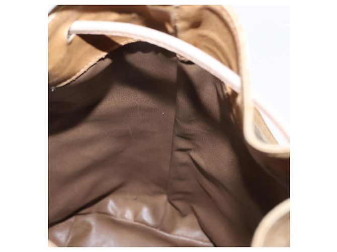 Céline Bolso de Hombro Celine C Sulky PVC Beige Oro Auth 158480 Dorado - vista 20