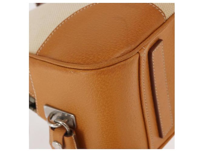 PRADA Boston Tasche aus Canvas Beige Silber Authentisch ep12540 - Ansicht 10