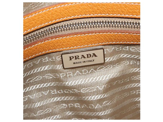 PRADA Boston Tasche aus Canvas Beige Silber Authentisch ep12540 - Ansicht 17