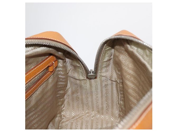 PRADA Boston Tasche aus Canvas Beige Silber Authentisch ep12540 - Ansicht 19