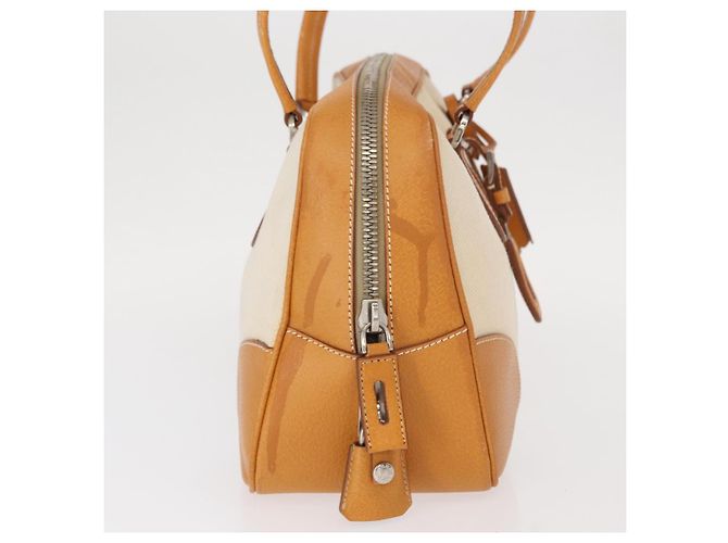 PRADA Boston Tasche aus Canvas Beige Silber Authentisch ep12540 - Ansicht 5
