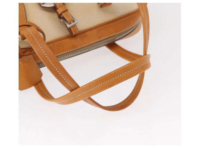PRADA Boston Tasche aus Canvas Beige Silber Authentisch ep12540 - Ansicht 7