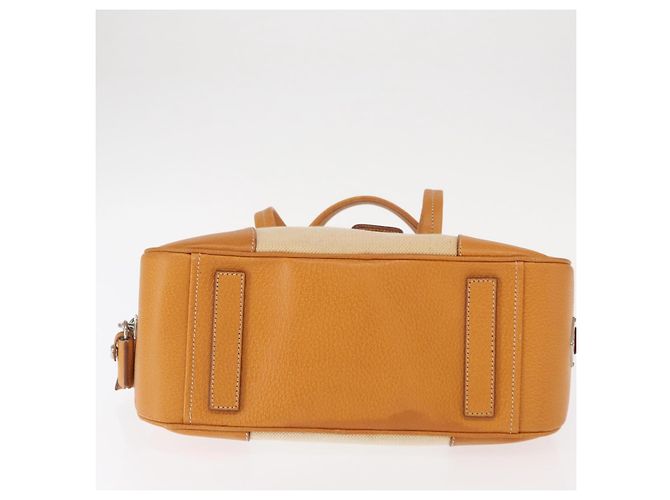 PRADA Boston Tasche aus Canvas Beige Silber Authentisch ep12540 - Ansicht 9