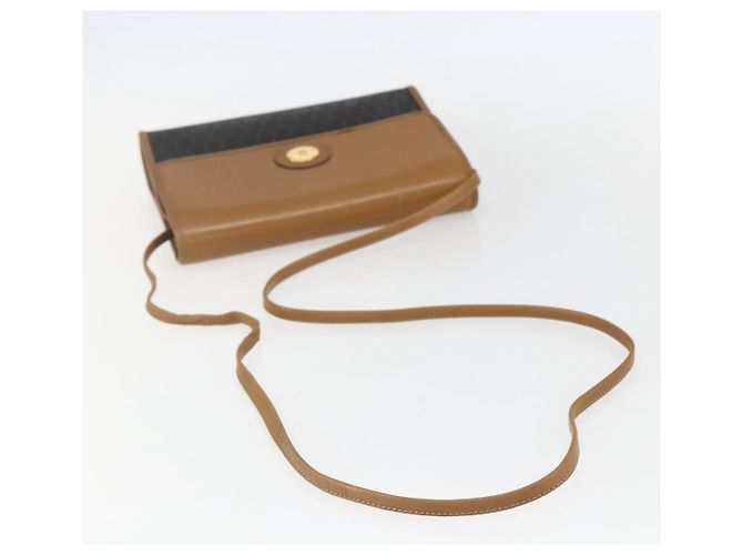 Borsa a spalla in tela a nido d'ape PVC nera e oro Christian Dior Auth ar13897 Nero D'oro - vista 7