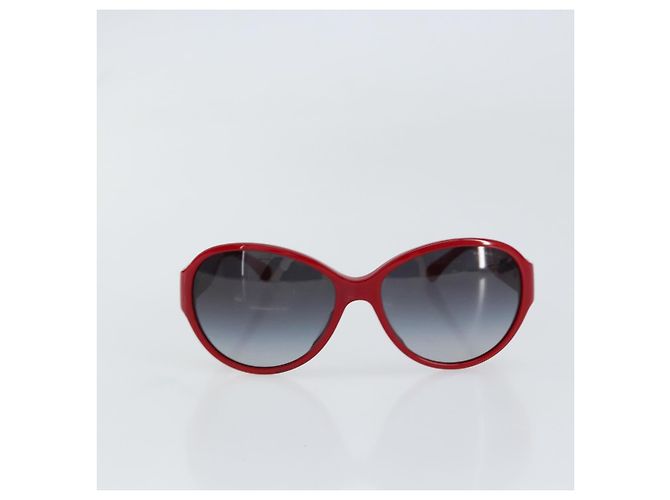 Gafas de sol CHANEL de plástico Rojo CC Auth BA9167 Roja - vista 2