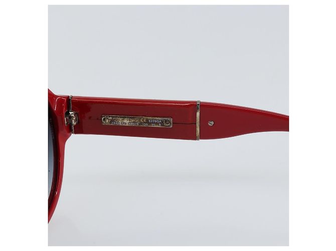 Gafas de sol CHANEL de plástico Rojo CC Auth BA9167 Roja - vista 9