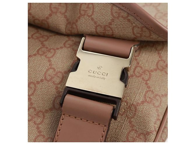 Gucci Borsa a Spalla GG Supreme in PVC Rosa Oro 201732 Auth bs31845 D'oro - vista 20