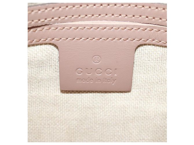 Gucci Borsa a Spalla GG Supreme in PVC Rosa Oro 201732 Auth bs31845 D'oro - vista 22