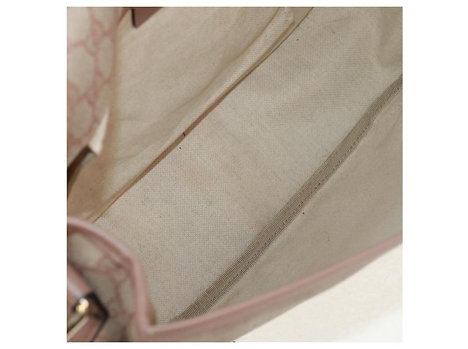 Gucci Borsa a Spalla GG Supreme in PVC Rosa Oro 201732 Auth bs31845 D'oro - vista 23