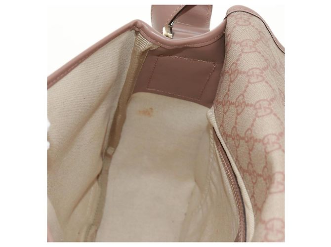 Gucci Borsa a Spalla GG Supreme in PVC Rosa Oro 201732 Auth bs31845 D'oro - vista 25