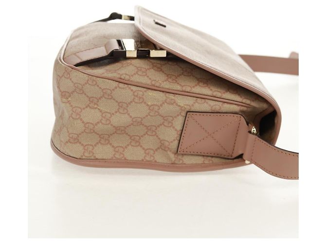 Gucci Borsa a Spalla GG Supreme in PVC Rosa Oro 201732 Auth bs31845 D'oro - vista 7