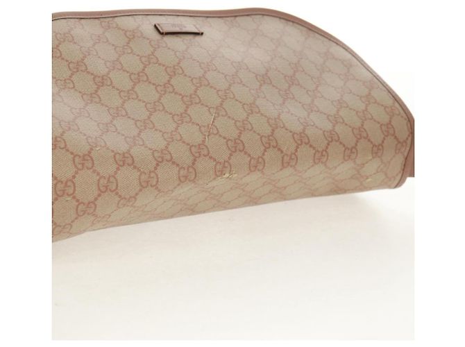 Gucci Borsa a Spalla GG Supreme in PVC Rosa Oro 201732 Auth bs31845 D'oro - vista 8