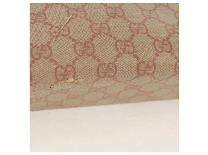 Gucci Borsa a Spalla GG Supreme in PVC Rosa Oro 201732 Auth bs31845 D'oro - vista 9
