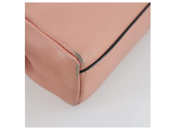 Borsa a mano FENDI Micro Peek A Boo in pelle 2 in 1 rosa oro Auth 155322 - vista 15