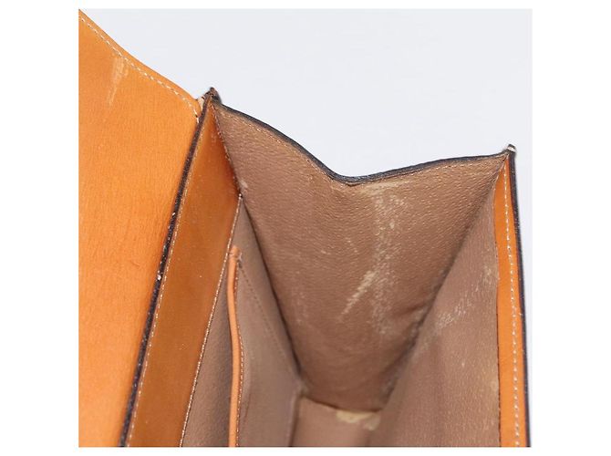 Céline Borsa a mano in tela Macadam CELINE in pelle PVC marrone oro Auth bs31809 D'oro - vista 23