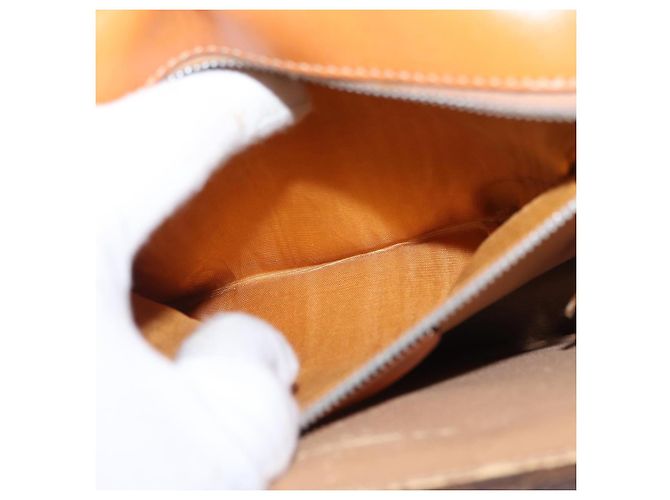 Céline Borsa a mano in tela Macadam CELINE in pelle PVC marrone oro Auth bs31809 D'oro - vista 25