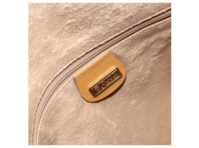 Gucci Borsa a Spalla Micro GG Supreme PVC Beige Oro 104 004 0024 Auth BA9177 D'oro - vista 16