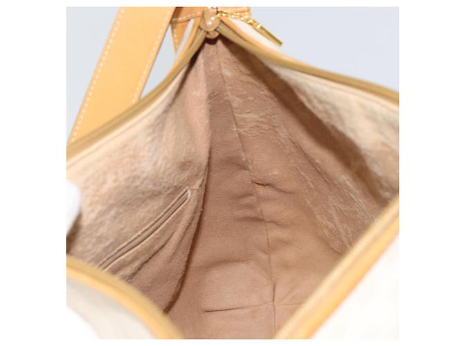 Gucci Borsa a Spalla Micro GG Supreme PVC Beige Oro 104 004 0024 Auth BA9177 D'oro - vista 18