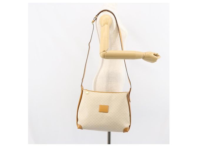 Gucci Borsa a Spalla Micro GG Supreme PVC Beige Oro 104 004 0024 Auth BA9177 D'oro - vista 23