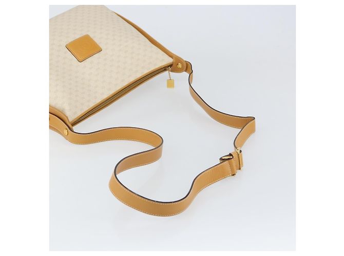 Gucci Borsa a Spalla Micro GG Supreme PVC Beige Oro 104 004 0024 Auth BA9177 D'oro - vista 7