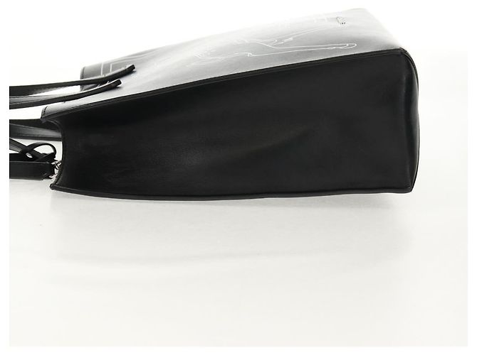 Borsa a mano GIVENCHY in pelle 2 in 1 nera argento autentica BA9198V Nero - vista 4