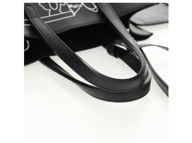 Borsa a mano GIVENCHY in pelle 2 in 1 nera argento autentica BA9198V Nero - vista 7