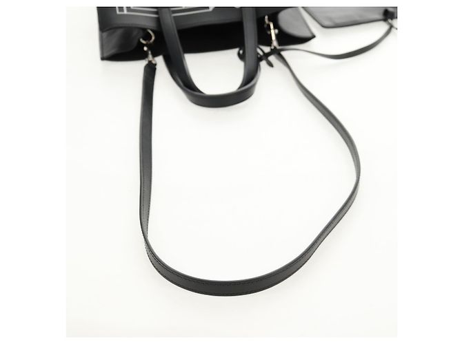 Borsa a mano GIVENCHY in pelle 2 in 1 nera argento autentica BA9198V Nero - vista 9