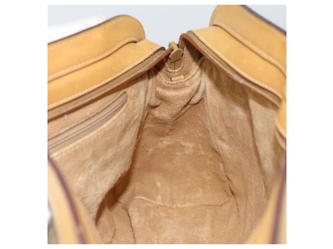 Gucci Borsa a mano Micro GG Supreme in PVC beige e oro 000 106 1325 Auth 157759 D'oro - vista 19
