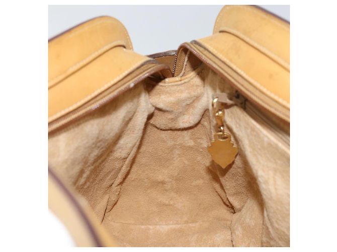 Gucci Borsa a mano Micro GG Supreme in PVC beige e oro 000 106 1325 Auth 157759 D'oro - vista 20