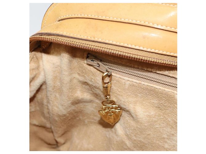 Gucci Borsa a mano Micro GG Supreme in PVC beige e oro 000 106 1325 Auth 157759 D'oro - vista 21