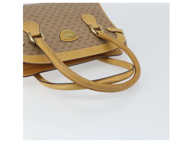 Gucci Borsa a mano Micro GG Supreme in PVC beige e oro 000 106 1325 Auth 157759 D'oro - vista 7