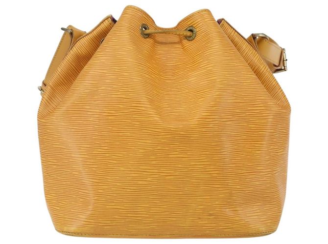 Noe LOUIS VUITTON Borsa a Spalla Petit Noé Epi Gialla M44109 LV Auth 160669 Giallo - vista 2