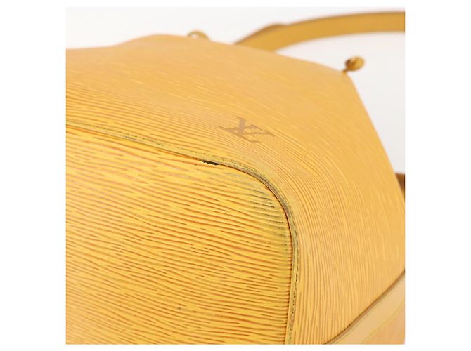 Noe LOUIS VUITTON Borsa a Spalla Petit Noé Epi Gialla M44109 LV Auth 160669 Giallo - vista 9