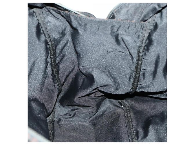 Bolso Boston de lona Zucchino FENDI marrón negro Auth am9942 Castaño - vista 19