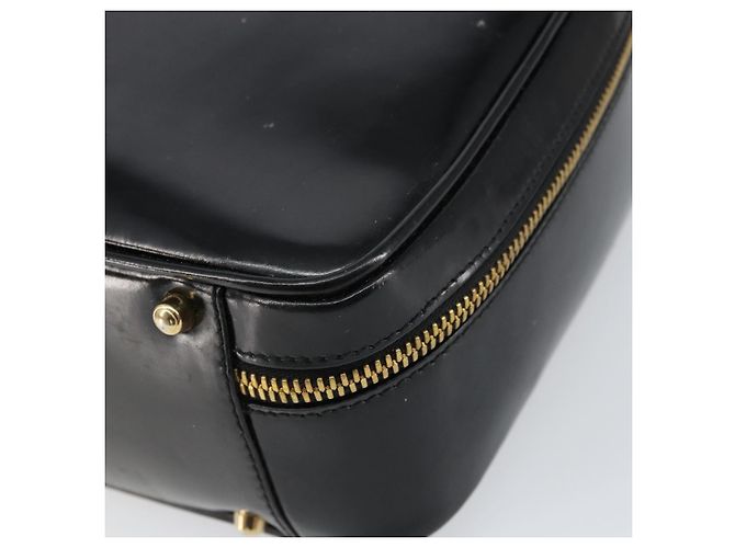 Borsa a Mano GUCCI Bamboo Smalto Nero Oro 000 2122 0565 Auth 157337 D'oro - vista 10