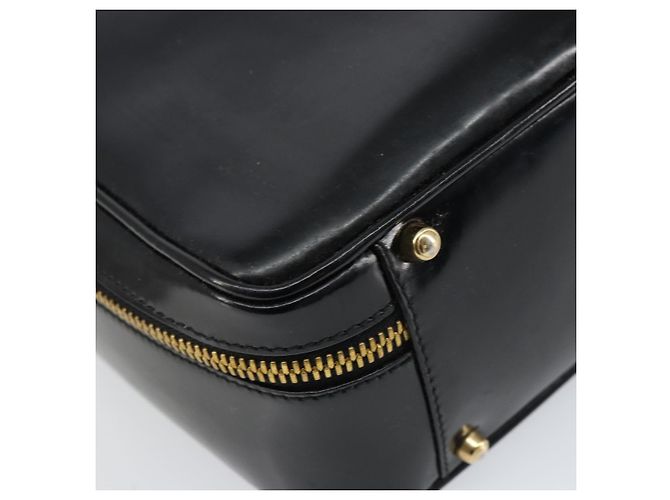 Borsa a Mano GUCCI Bamboo Smalto Nero Oro 000 2122 0565 Auth 157337 D'oro - vista 11