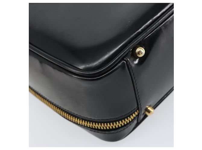 Borsa a Mano GUCCI Bamboo Smalto Nero Oro 000 2122 0565 Auth 157337 D'oro - vista 13