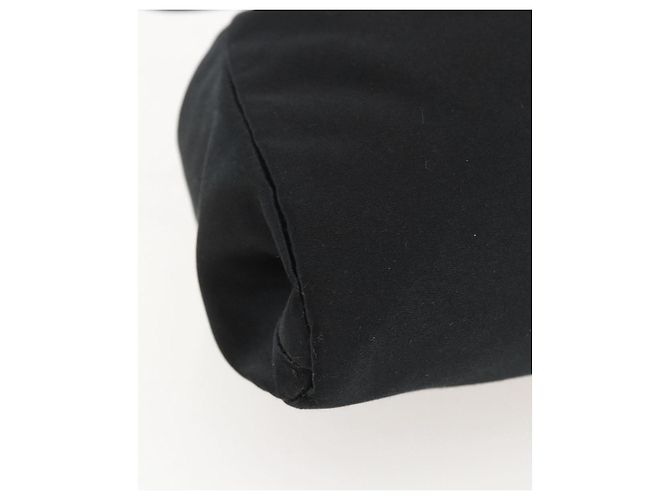 PRADA Handtasche aus schwarzem Satin Auth ka1010 - Ansicht 12