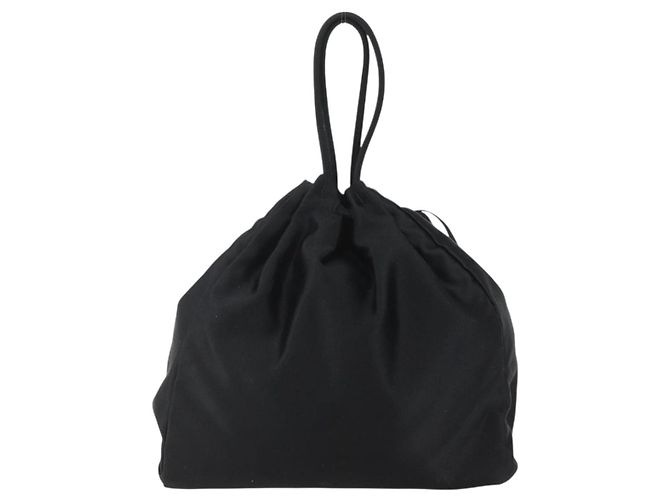 PRADA Handtasche aus schwarzem Satin Auth ka1010 - Ansicht 2