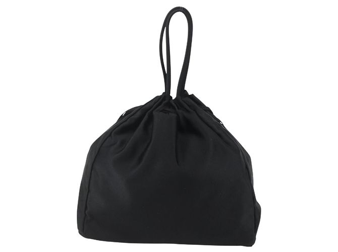 PRADA Handtasche aus schwarzem Satin Auth ka1010 - Ansicht 3