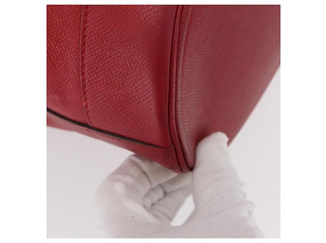 Hermès HERMES Borsa a Spalla Courchevel Market GM Pelle Rossa Oro Auth 155764 Rosso D'oro - vista 12