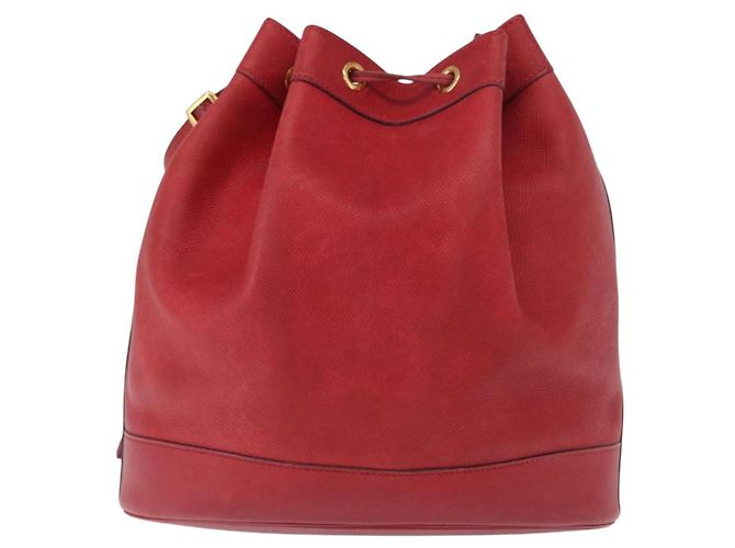 Hermès HERMES Borsa a Spalla Courchevel Market GM Pelle Rossa Oro Auth 155764 Rosso D'oro - vista 2