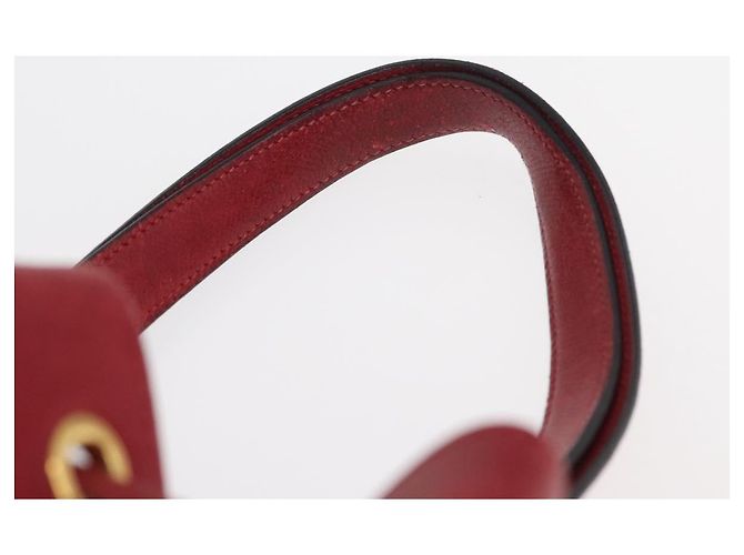 Hermès HERMES Borsa a Spalla Courchevel Market GM Pelle Rossa Oro Auth 155764 Rosso D'oro - vista 8