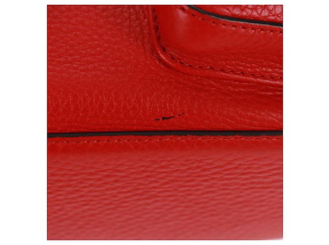 Gucci Bamboo Rucksack Leder Rot Silber 370833 Auth 158958V - Ansicht 14
