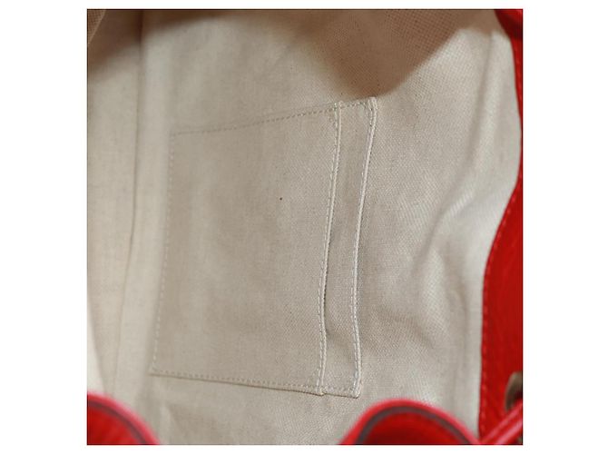 Gucci Bamboo Rucksack Leder Rot Silber 370833 Auth 158958V - Ansicht 30